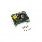 GAT‑pihat is compatible with Raspberry Pi 4 and 3B+. It works with IEEE 802.3af PoE switches or 48V PoE injectors, delivering 5V 10W power and gigabit transmission speed for the Raspberry Pi.